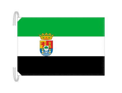 TOSPA スペイン 自治州旗 エストレマドゥーラ州（50×75cm 高級テトロン 日本製）