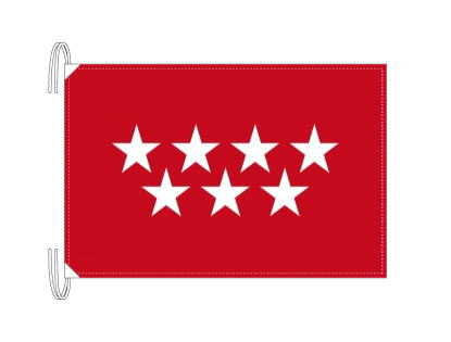 TOSPA スペイン 自治州旗 マドリード州（50×75cm 高級テトロン 日本製）