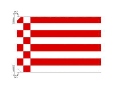 TOSPA ドイツ 州旗 自由ハンザ都市ブレーメン（50×75cm 高級テトロン 日本製）