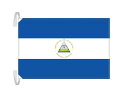 TOSPA ニカラグア 国旗 Lサイズ 50×75cm テトロン製 日本製 世界の国旗シリーズ