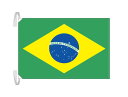 TOSPA ブラジル 国旗 Lサイズ 50×75cm テトロン製 日本製 世界の国旗シリーズ