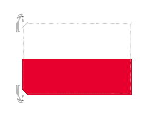 TOSPA ポーランド 国旗 Lサイズ 50×75cm テトロン製 日本製 世界の国旗シリーズ