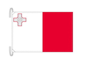 TOSPA マルタ 国旗 Lサイズ 50×75cm テトロン製 日本製 世界の国旗シリーズ