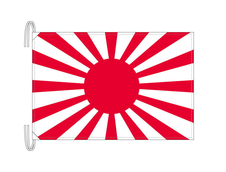 TOSPA 陸軍旗 旭日旗 Lサイズ 50×75cm テトロン製 日本製 世界の国旗シリーズ