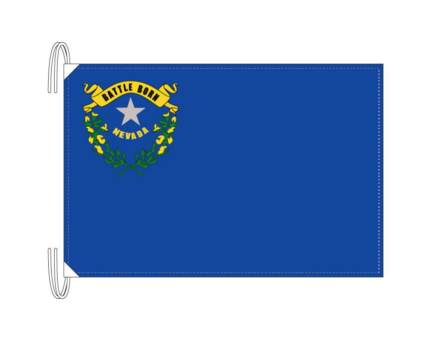 TOSPA ネバダ州旗[アメリカ合衆国の州旗 50×75cm 高級テトロン製]