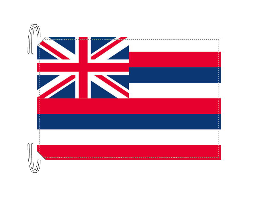 TOSPA ハワイ州旗[アメリカ合衆国の州旗 50×75cm 高級テトロン製]