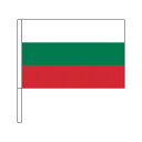 TOSPA ブルガリア 国旗 応援手旗SF 旗サイズ20×30cm ポリエステル製 ポール31cmのセット