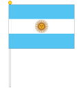 TOSPA アルゼンチン国旗 ポータブルフラッグ 吸盤付きセット 旗サイズ25×37.5cm テトロン製 日本製 世界の国旗シリーズ その1