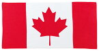 国旗 レジャータオル カナダ国旗柄 メープルリーフ 応援タオル（綿100％　大型サイズ70×140cm）