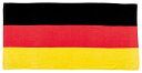 国旗 レジャータオル ドイツ国旗柄 応援タオル（綿100％　大型サイズ70×140cm）