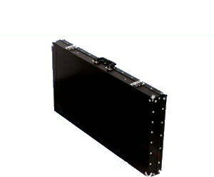 TOSPA 大型14号トランク 黒ビニールレザー 旗収納 45×16×100cm