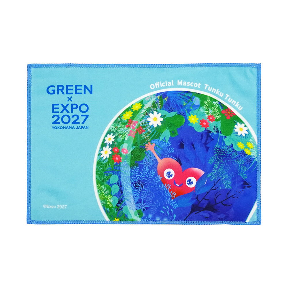 EXPO2027 トゥンクトゥンク ハンカチフラッグ 空色 2027年国際園芸博公式ライセンス商品