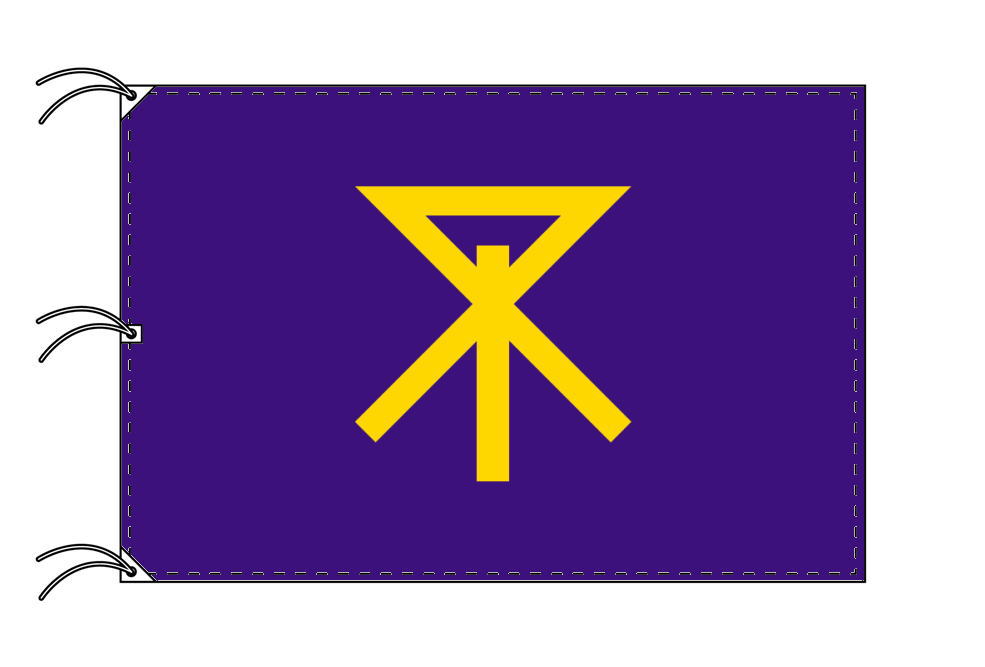 TOSPA 大阪市旗 大阪府府庁所在地の市の旗 140×210cm テトロン製 日本製 日本の県庁所在地旗シリーズ