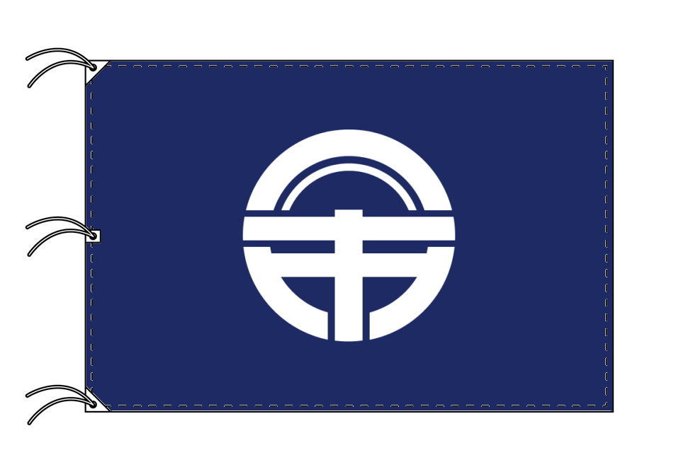 TOSPA 徳島市旗 徳島県県庁所在地の市の旗 140×210cm テトロン製 日本製 日本の県庁所在地旗シリーズ