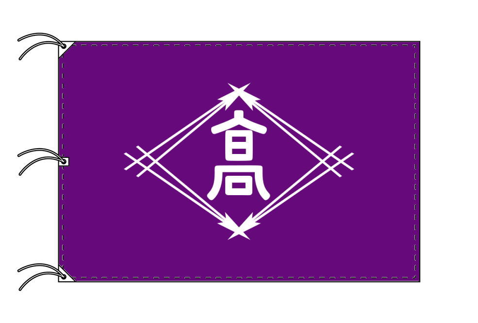 TOSPA 高松市旗 香川県県庁所在地の市の旗 140×210cm テトロン製 日本製 日本の県庁所在地旗シリーズ