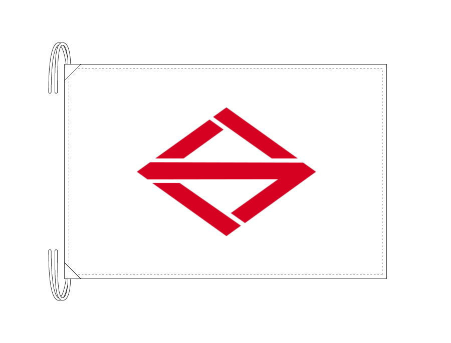 TOSPA 横浜市旗 神奈川県県庁所在地の市の旗 Lサイズ 50×75cm テトロン製 日本製 日本の県庁所在地旗シリーズ