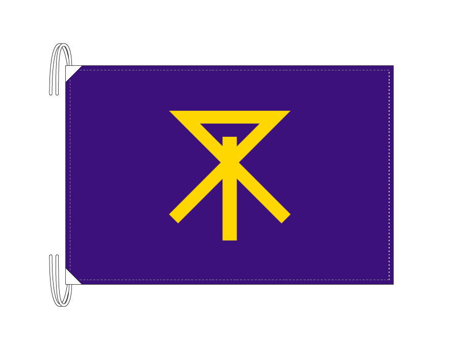 TOSPA 大阪市旗 大阪府府庁所在地の市の旗 Lサイズ 50×75cm テトロン製 日本製 日本の県庁所在地旗シリーズ