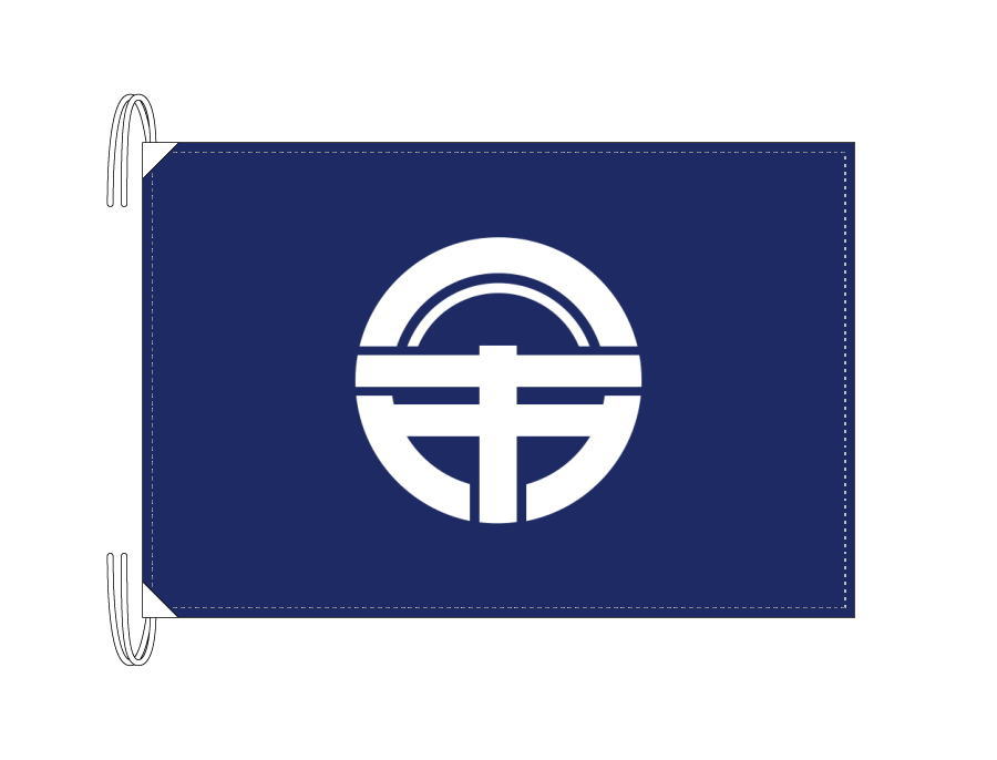TOSPA 徳島市旗 徳島県県庁所在地の市の旗 Lサイズ 50×75cm テトロン製 日本製 日本の県庁所在地旗シリーズ