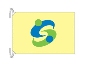 TOSPA 佐賀市旗 佐賀県県庁所在地の市の旗 Lサイズ 50×75cm テトロン製 日本製 日本の県庁所在地旗シリーズ