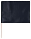 無地色旗 サテン大旗 メタリックブラック(14581) 運動会向け 44×59cm 棒付き 素材ポリエステルサテン