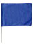 無地色旗 特大旗 コバルトブルー(14630） 運動会向け 60×80cm 棒付き 素材ポリエステル