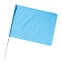 無地色旗 サテン小旗 メタリックブルー(3578) 運動会向け 30×41cm 棒付き 素材ポリエステルサテン