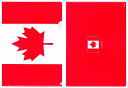 TOSPA クリアファイル カナダ 国旗柄 31cm×22cm A4サイズ対応 日本製