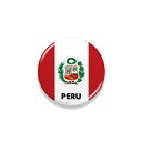 TOSPA 缶バッジ ペルー 国旗柄 直径約3cm 世界の国旗缶バッジ シリーズ