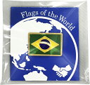 TOSPA ピンバッジS ブラジル国旗 8×12mm