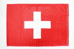 ブランケット スイス 国旗柄 約60×90cm マイクロファイバー生地 スポーツ観戦応援フラッグ兼用ひざ掛け
