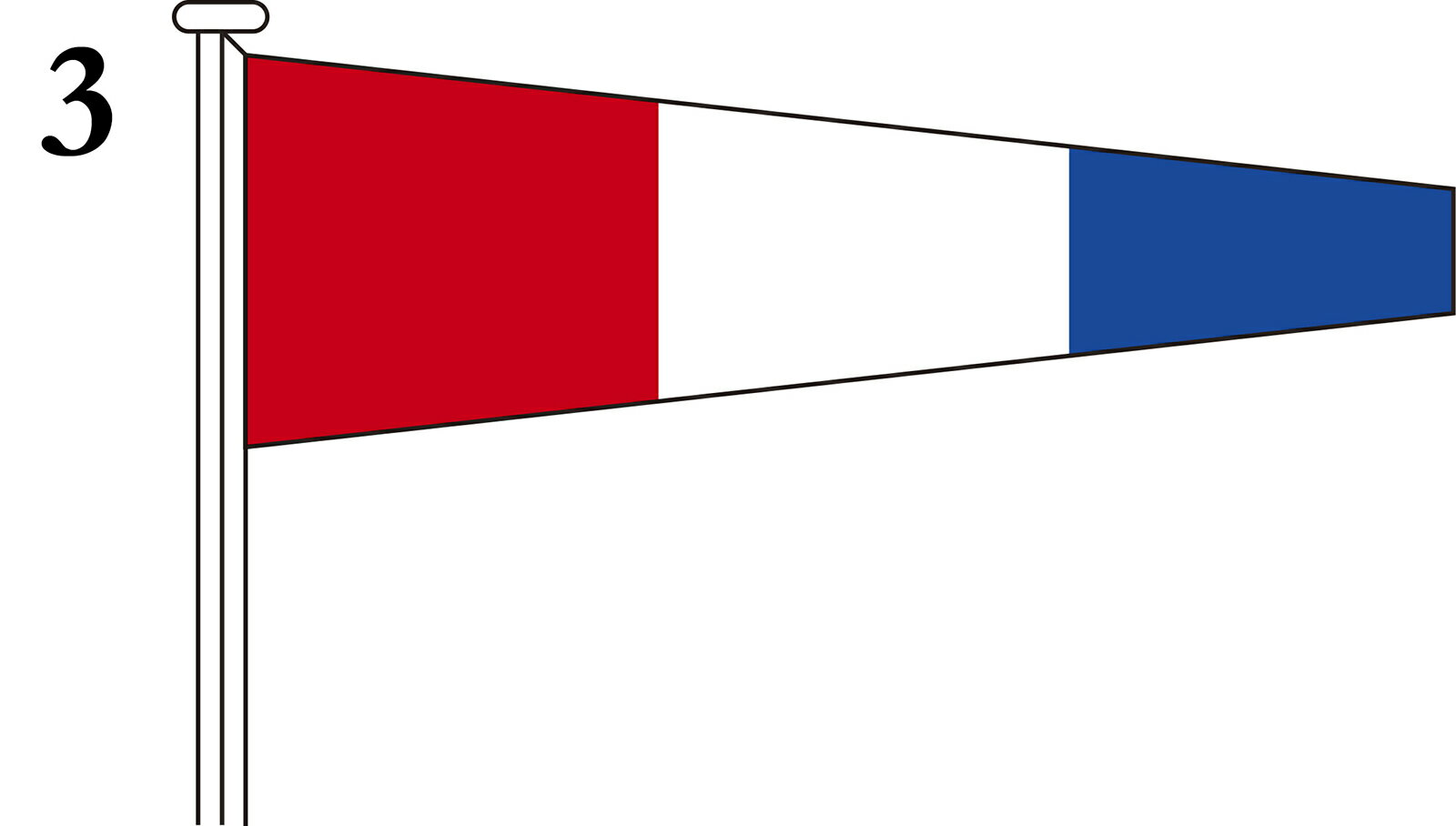 TOSPA 国際信号旗 数字旗 Numeral Pennants