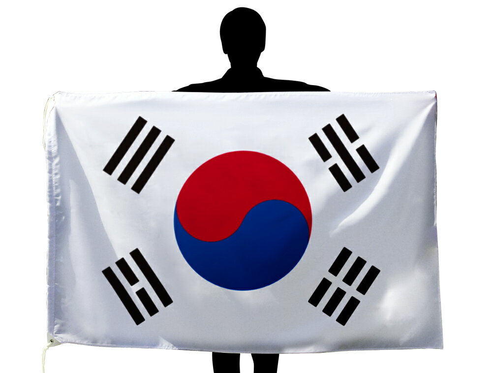 TOSPA 大韓民国 韓国 国旗 100×150cm テトロン製 日本製 世界の国旗シリーズ