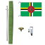 TOSPA ドミニカ国 国旗 DXセット 70×105cm国旗 アルミ合金ポール 壁面設置部品のセット 日本製 世界の国旗シリーズ 18,840円
