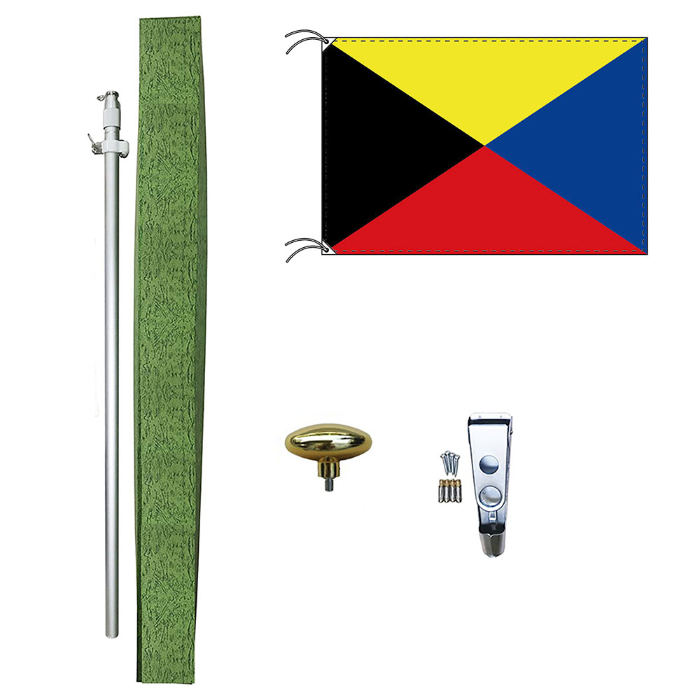 TOSPA Z旗 DXセット 70×105cmアルミ合金ポール 壁面設置部品のセット 日本製 世界の国旗シリーズ