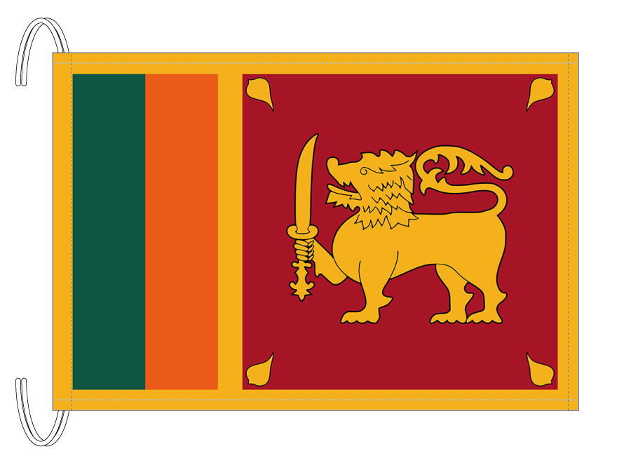 TOSPA スリランカ 国旗 Mサイズ 34×50cm テトロン製 日本製 世界の国旗シリーズのサムネイル