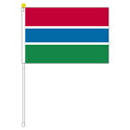 TOSPA ガンビア 国旗 ポータブルフラッグ 旗サイズ25×37.5cm テトロン製 日本製 世界の国旗シリーズ