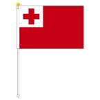 TOSPA トンガ 国旗 ポータブルフラッグ 旗サイズ25×37.5cm テトロン製 日本製 世界の国旗シリーズ