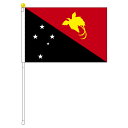 TOSPA パプアニューギニア 国旗 ポータブルフラッグ 旗サイズ25×37.5cm テトロン製 日本製 世界の国旗シリーズ