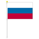 TOSPA ロシア 国旗 ポータブルフラッグ 旗サイズ25×37.5cm テトロン製 日本製 世界の国旗シリーズ