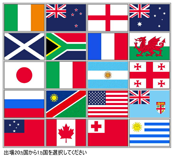 TOSPA ラグビー強豪国の国旗 Lサイズ 50×75cm テトロン製 日本製 世界の国旗シリーズのサムネイル