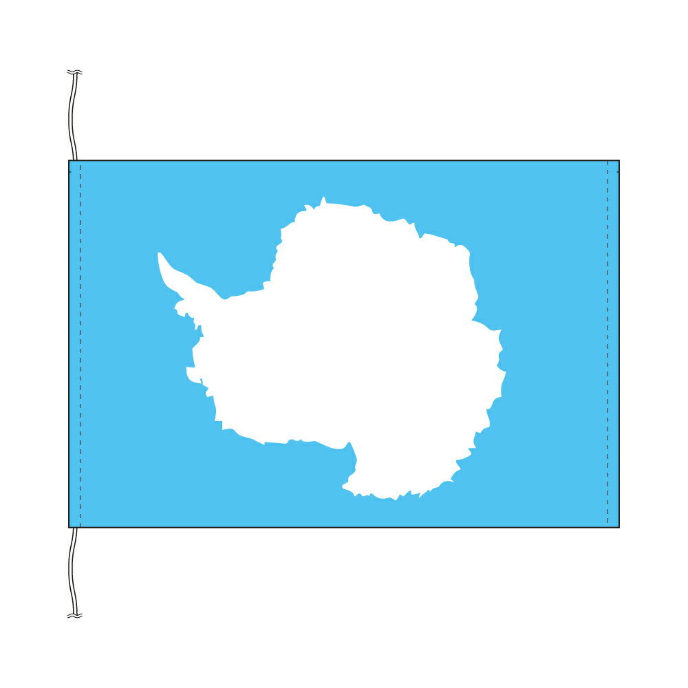 TOSPA 南極 旗 南極大陸の旗 卓上旗 旗サイズ16×24cm テトロントロマット製 日本製 世界の旧国旗 世界の組織旗シリーズ