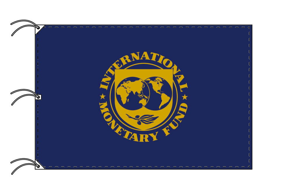 IMF 国際通貨基金 旗 140×210cm テトロン製 日本製 世界の旧国旗・世界の組織旗シリーズ