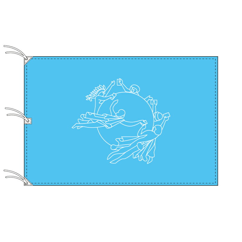 UPU 万国郵便連合 旗 140×210cm テトロン製 日本製 世界の旧国旗 世界の組織旗シリーズ