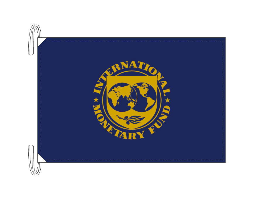 IMF 国際通貨基金 旗 Lサイズ 50×75cm テトロン製 日本製 世界の旧国旗・世界の組織旗シリーズ