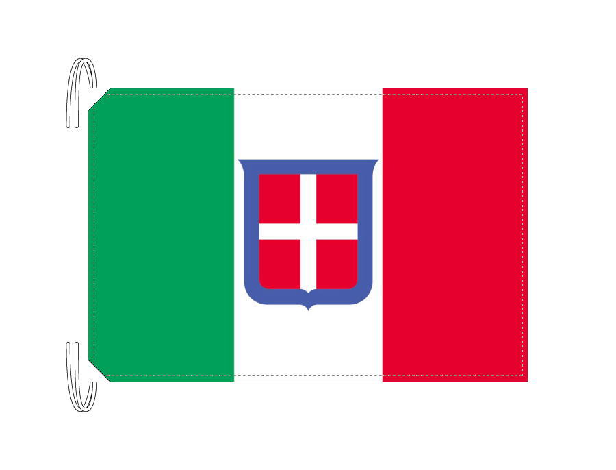 TOSPA 旧イタリア王国 国旗 (1861-1946年) Lサイズ 50×75cm テトロン製 日本製 世界の旧国旗 世界の組織旗シリーズ