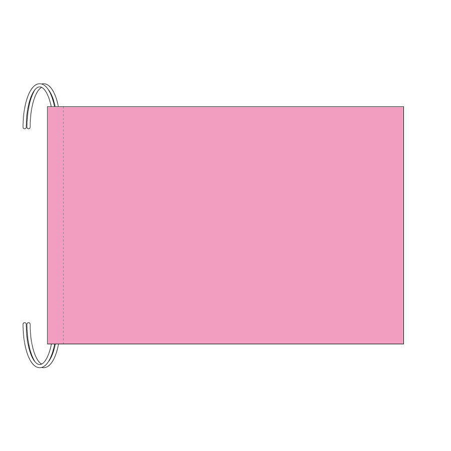 無地色旗紐付き 35×45cm 04ピンク 木綿製