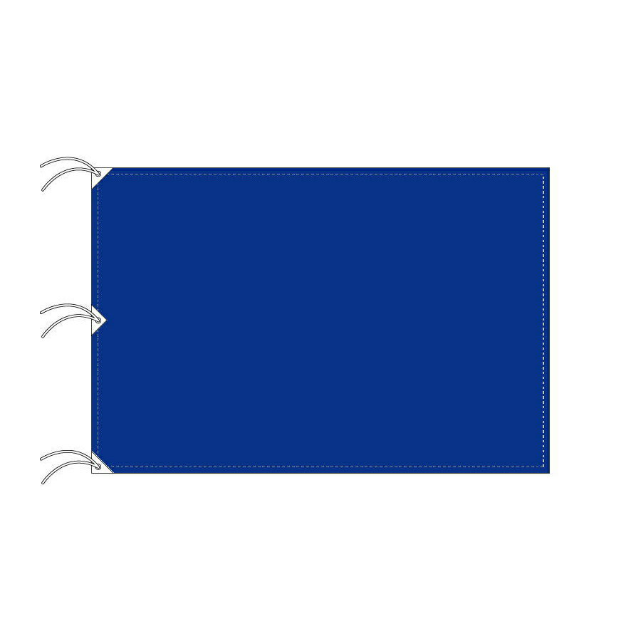 無地色旗紐付き 120×180cm 12紺 木綿製