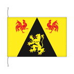 TOSPA ブラバン ワロン州の旗 ベルギーの地方の旗 卓上旗 旗サイズ16×24cm テトロントロマット製 日本製 世界各国の州旗シリーズ