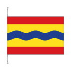 TOSPA オーファーアイセル州の旗 オランダの州旗 卓上旗 旗サイズ16×24cm テトロントロマット製 日本製 世界各国の州旗シリーズ