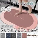 バスマット 珪藻土 大判 ソフト やわらか 速乾 吸水 洗える 足拭き お風呂 水切り マット キッチン 長方形 簡単 収納 浴室 キッズ 洗面台 プレゼント ...
